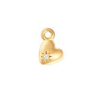 Heart of Gold Connector 14ct Gold Vermeil