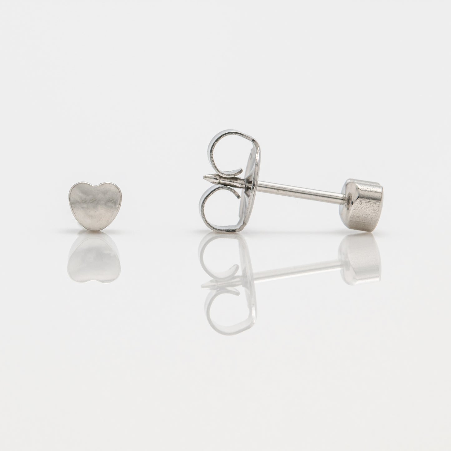 Stainless Steel 4mm Heart
