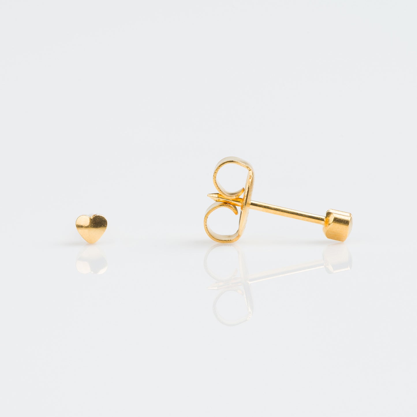 Gold Plated 3mm Heart