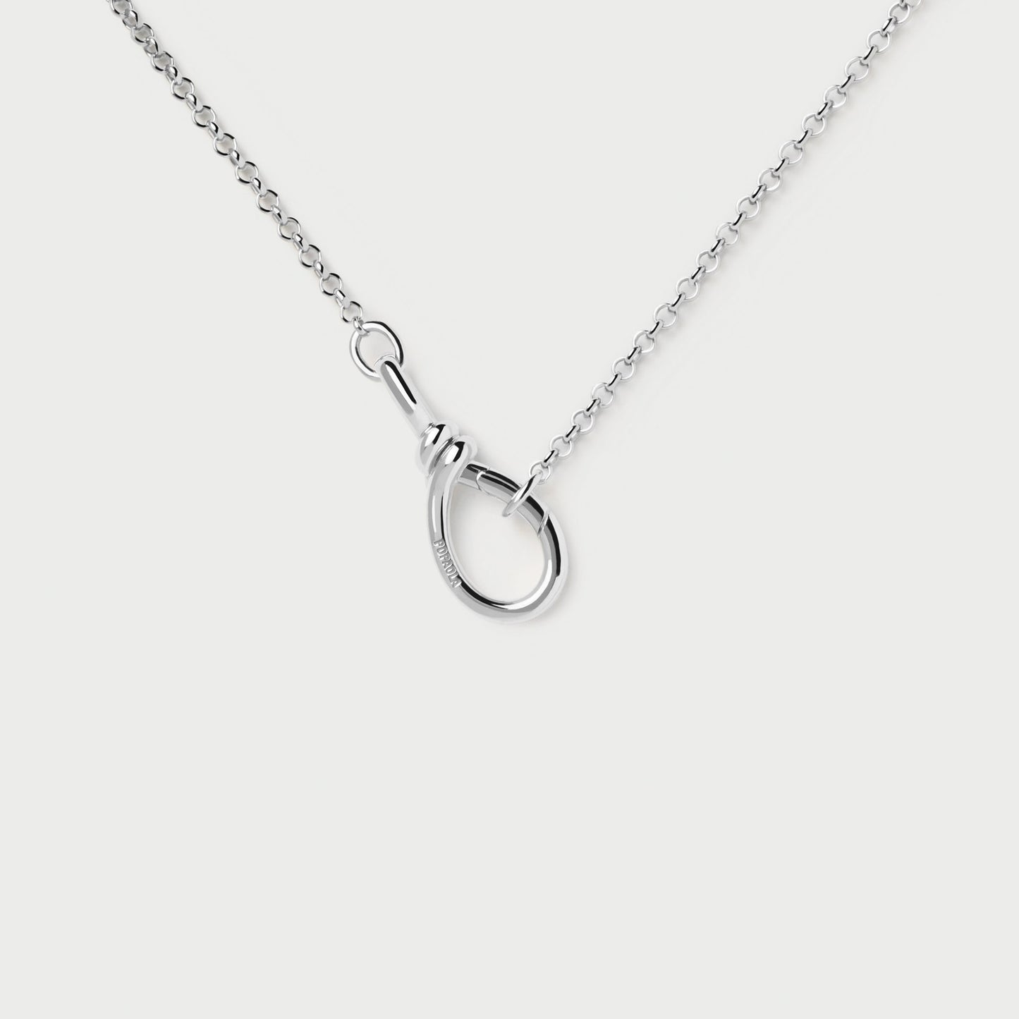 Stacker Clasp Silver Chain Neclace