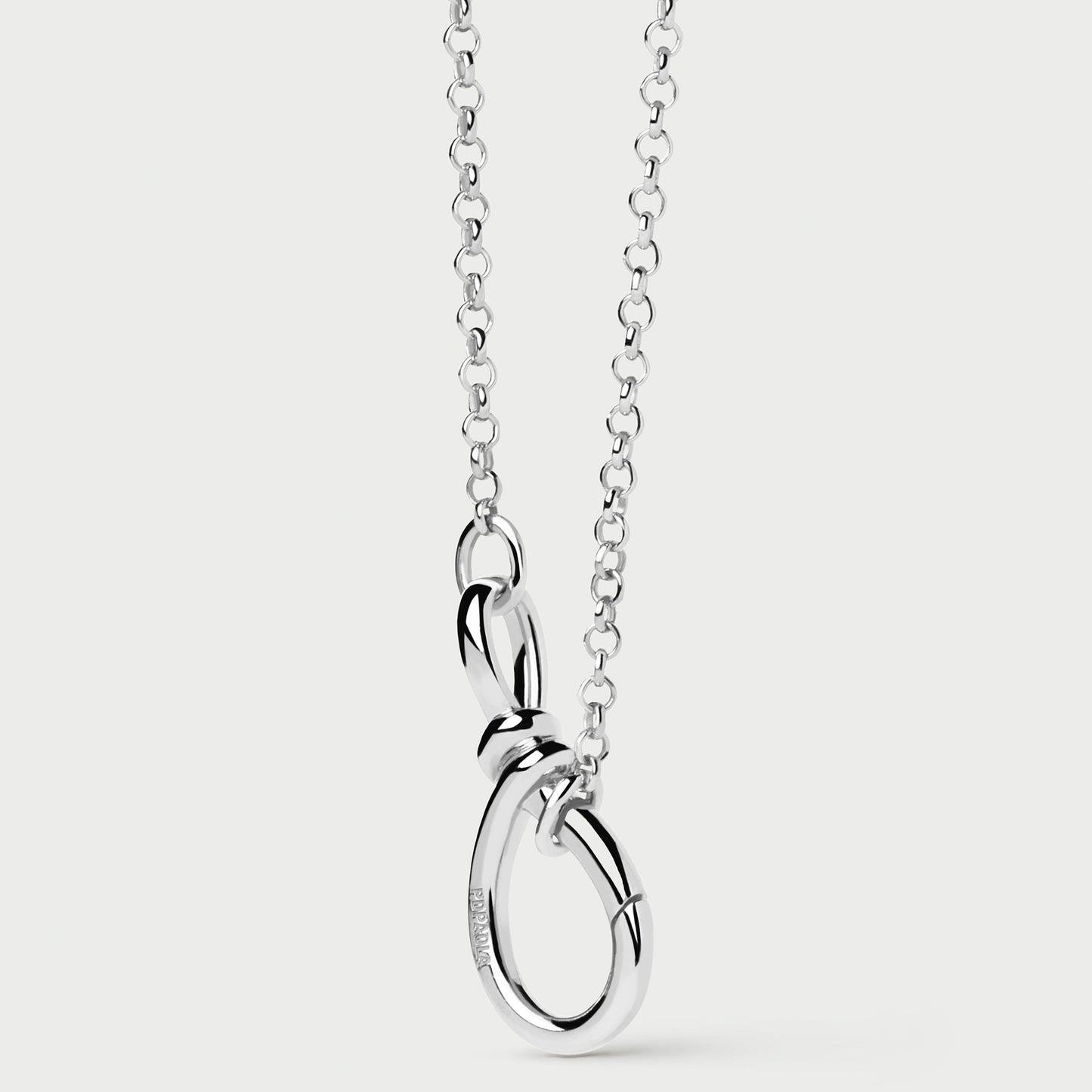Stacker Clasp Silver Chain Neclace