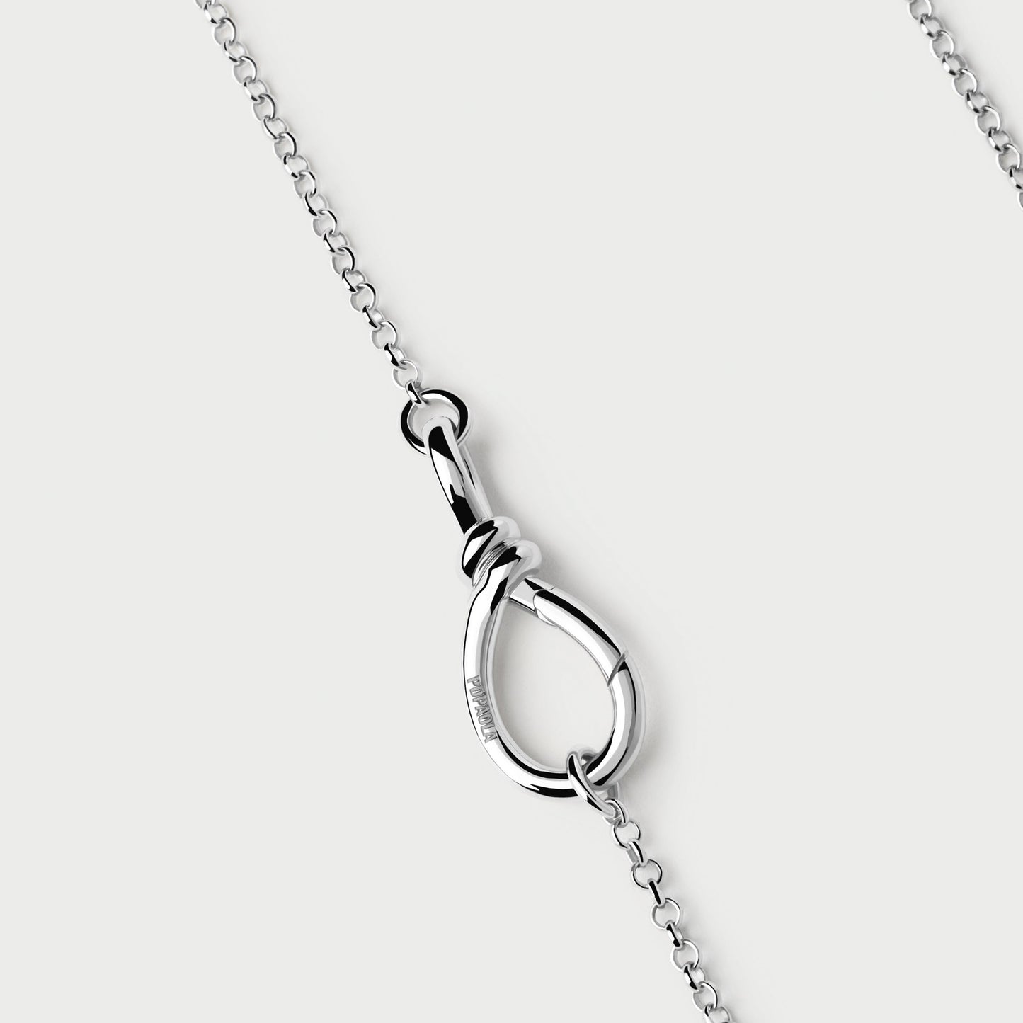 Stacker Clasp Silver Chain Neclace