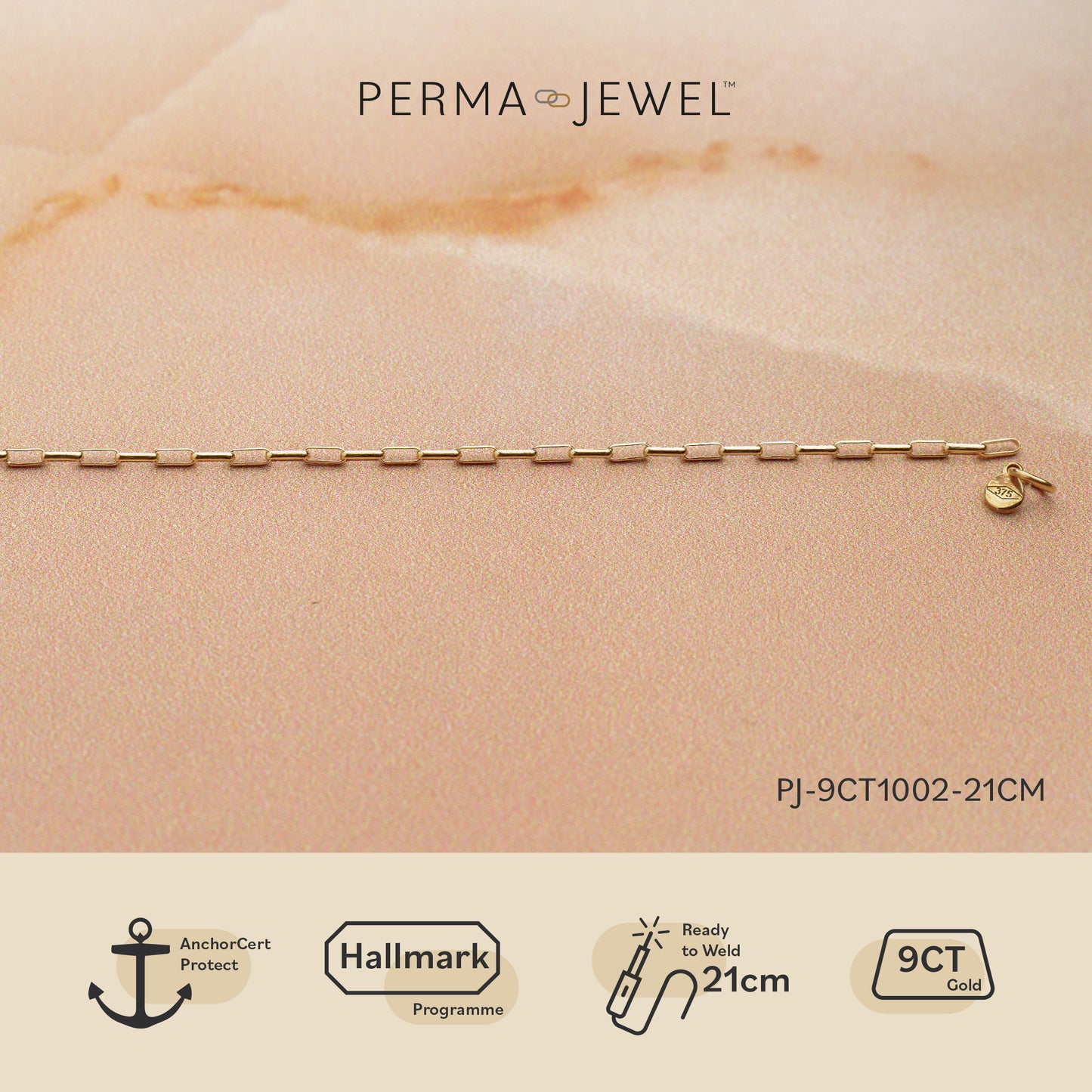 London - 9ct Elongated Rolo Chain