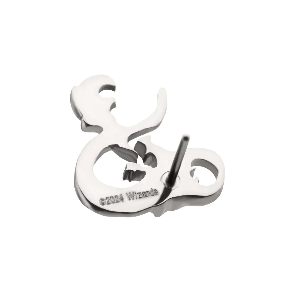 Titanium Dungeons & Dragons 3D Ampersand Logo Threadless Top
