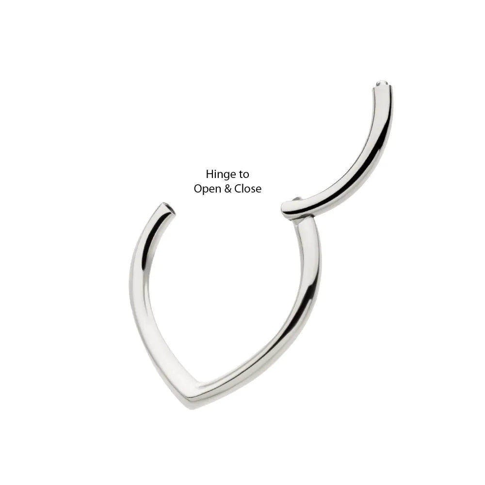 Titanium Teardrop Hinged Segment Clicker