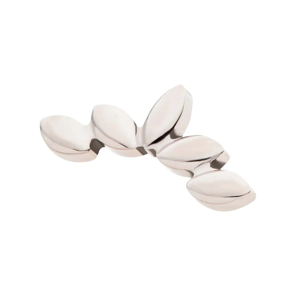Titanium Threadless 5-Cluster Fan Shape Top