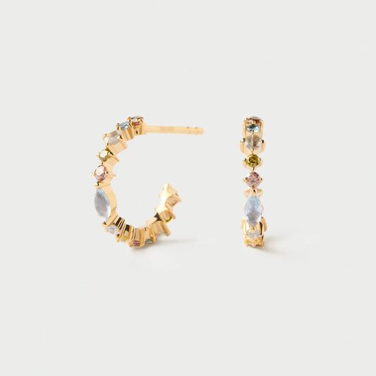 Lotus Small Hoops