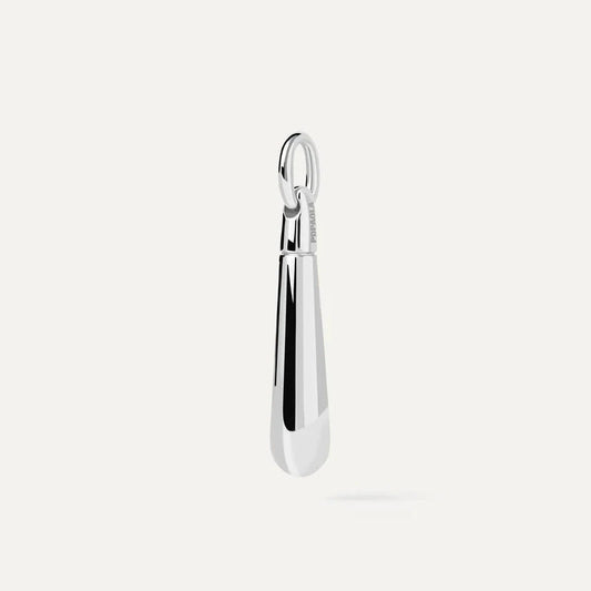 Large Drop Silver Pendant