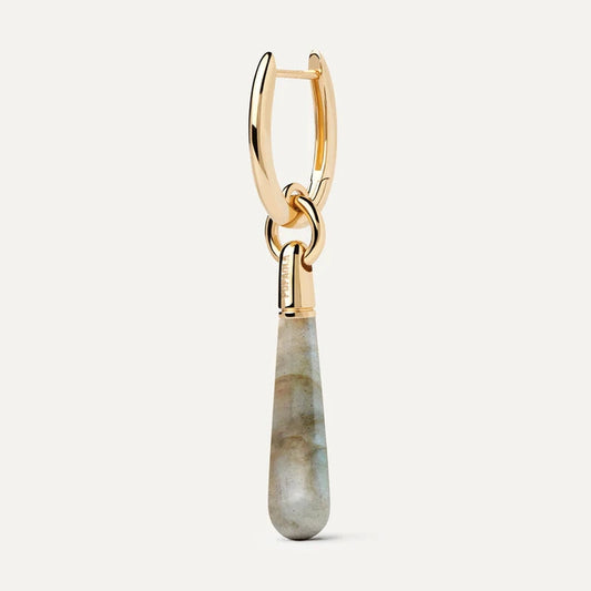 Labradorite Large Hoop