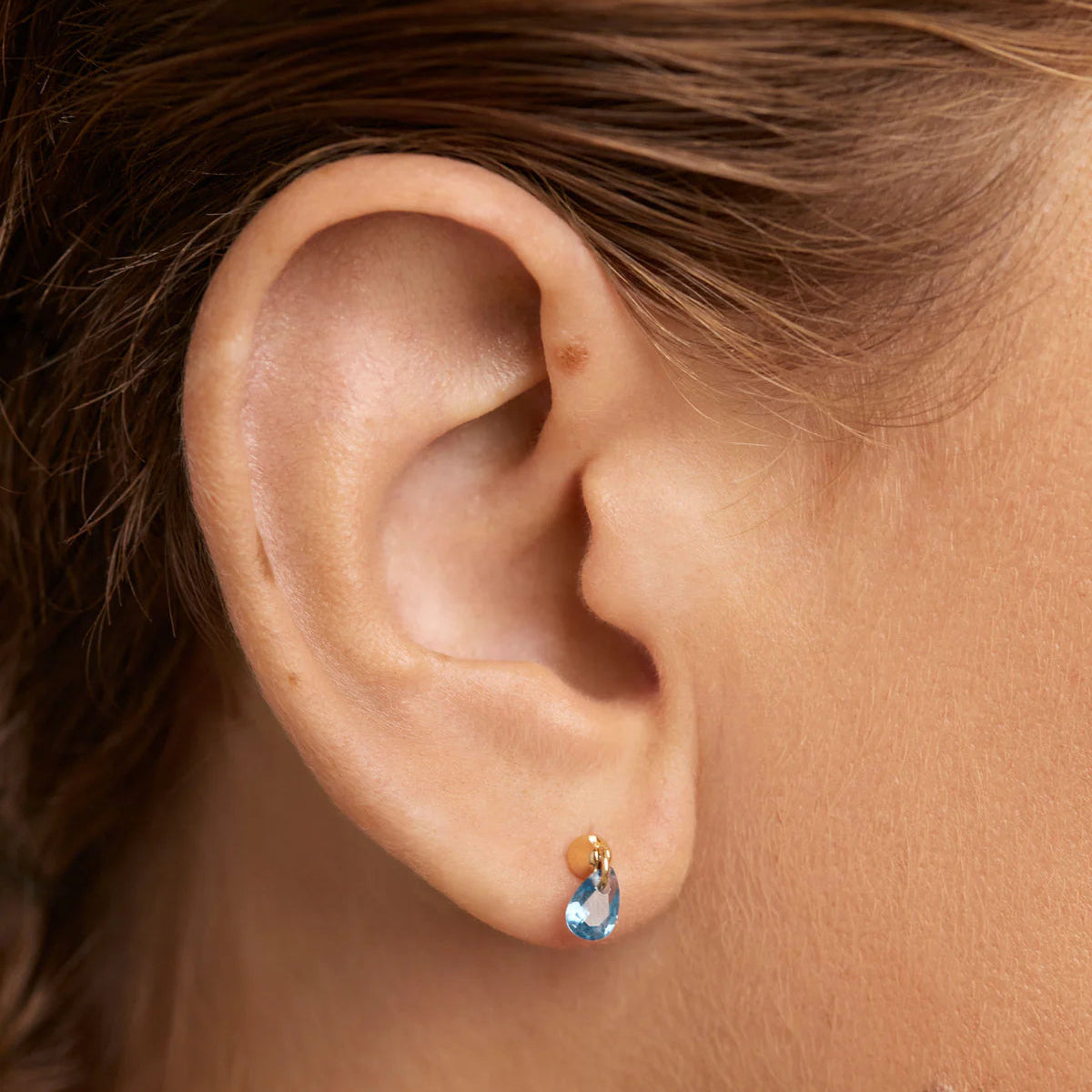 Blue Lily Single Earring