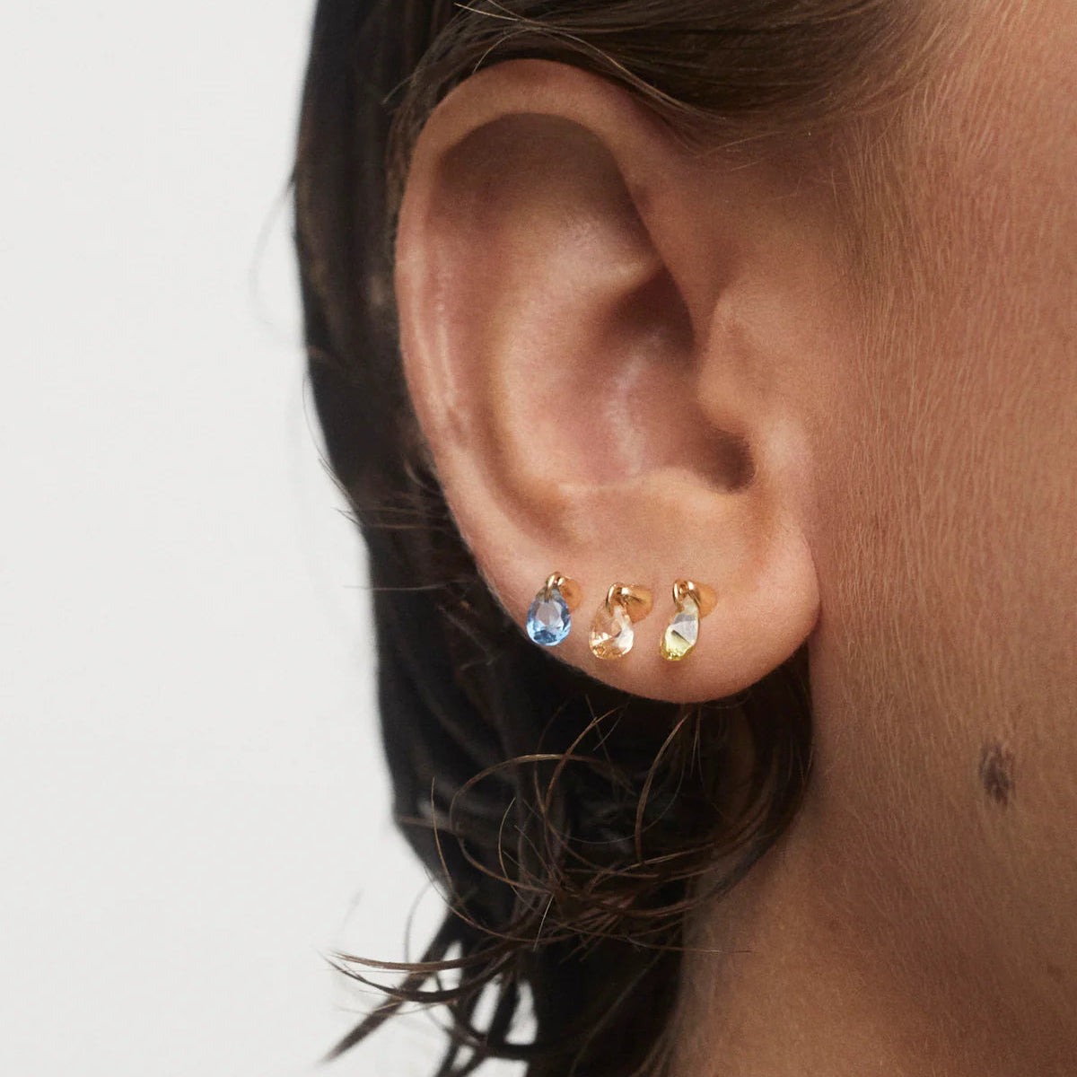 Blue Lily Single Earring