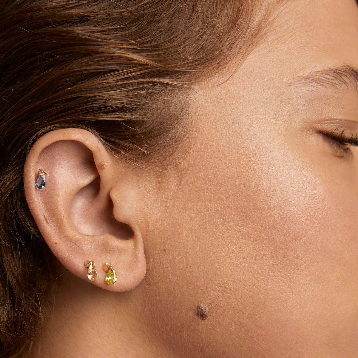Blue Lily Single Earring