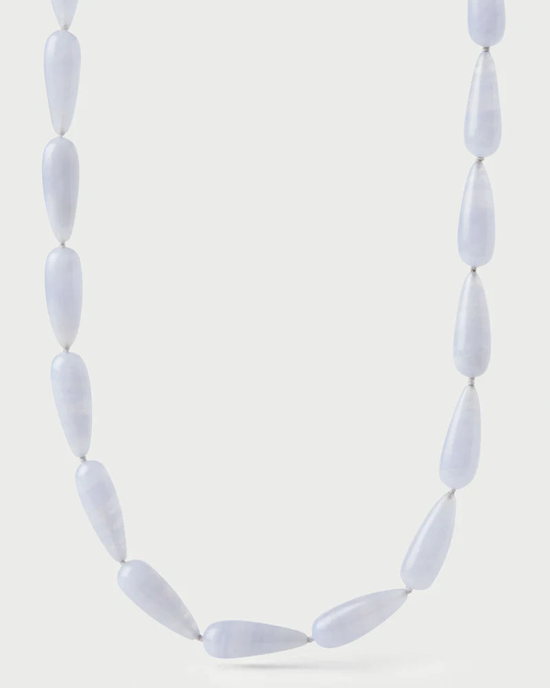 Blue Agate Drop Necklace