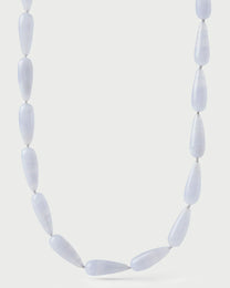 Blue Agate Drop Necklace