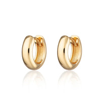 Gold Chunky Huggie Earrings