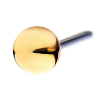 14Kt Gold Threadless Ball Top