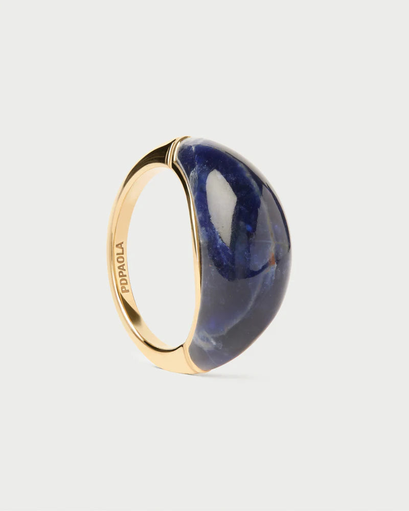 Sodalite Cosmos stamp ring