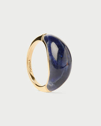 Sodalite Cosmos stamp ring