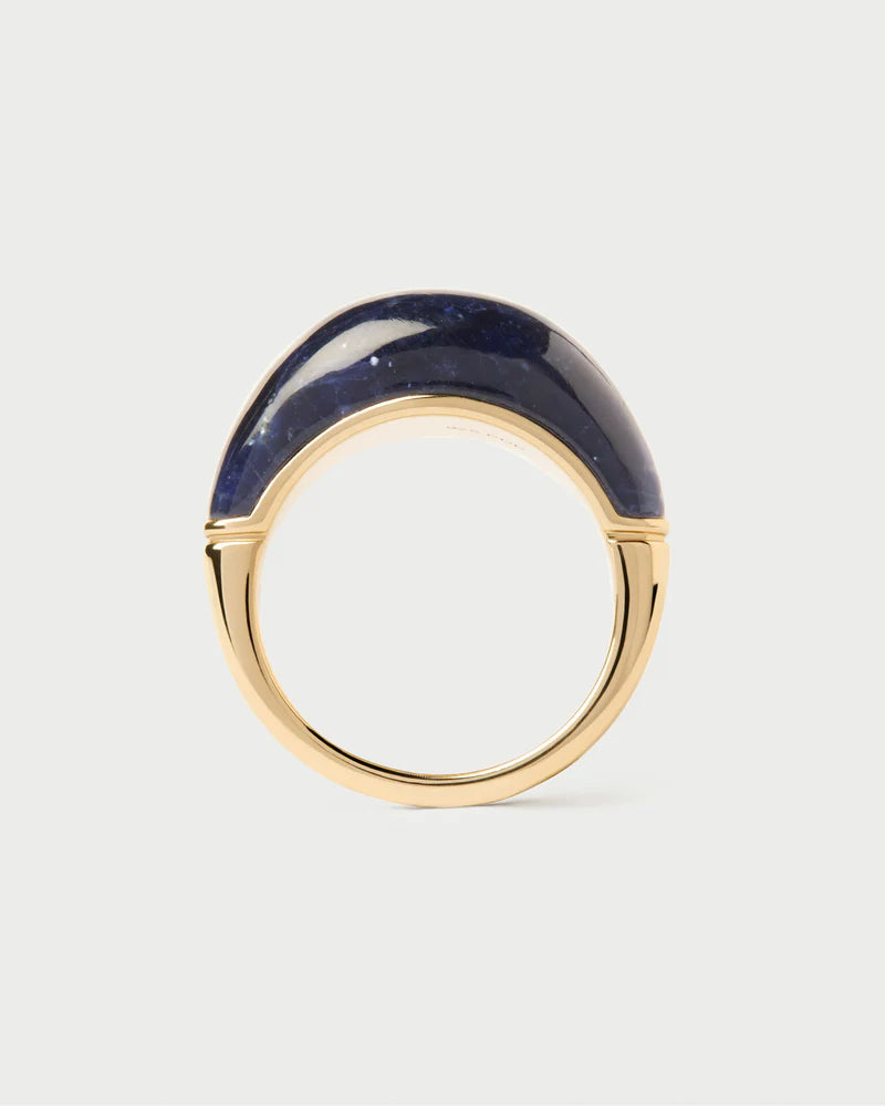 Sodalite Cosmos stamp ring