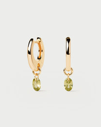Green Lily hoops