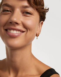 Green Lily hoops
