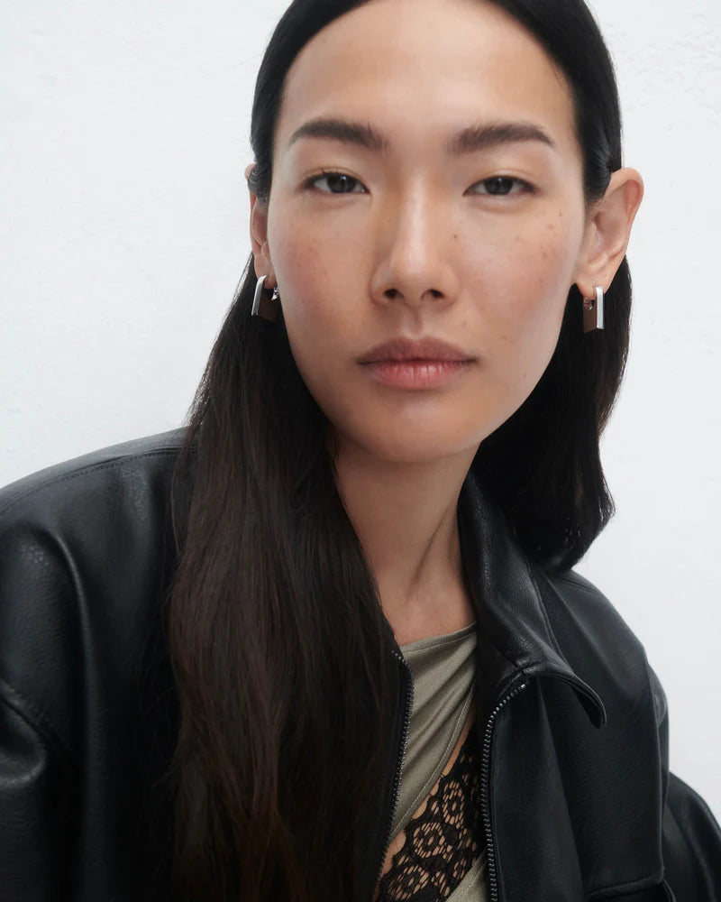 Chicago silver hoops