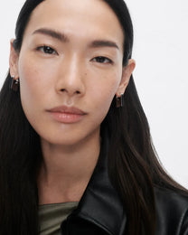 Chicago silver hoops