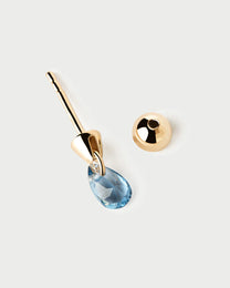 Blue Lily single earring