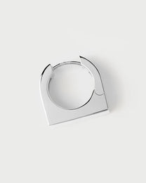 New York silver single hoop