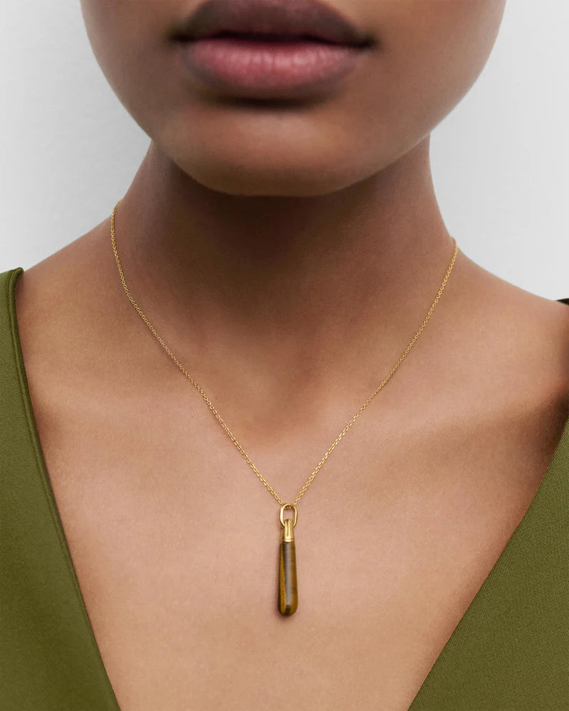 Tiger Eye Large Drop pendant