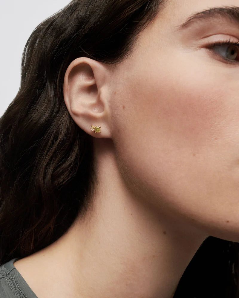 Moss stud earrings