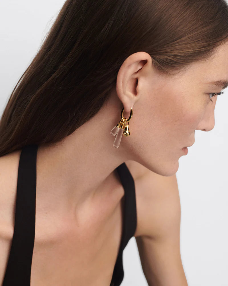 Rock crystal Drop pendant