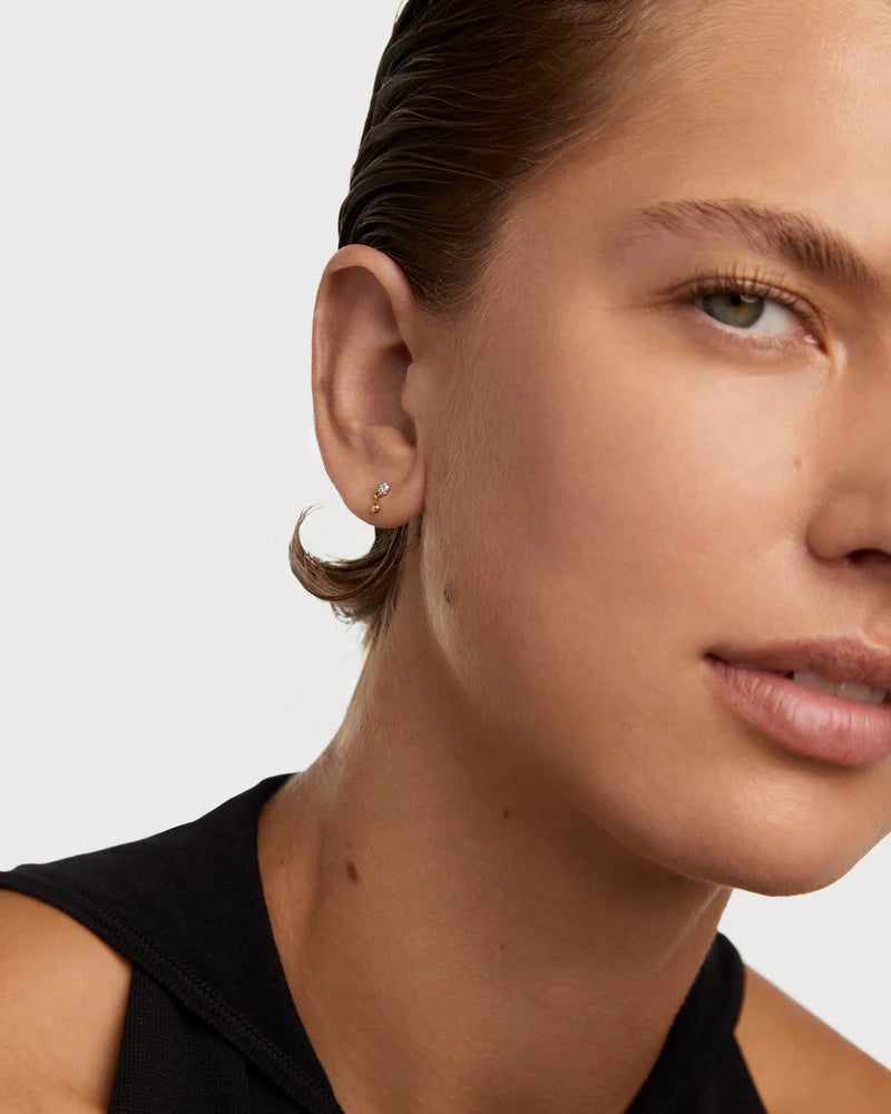 Diamonds and gold Noe single earring