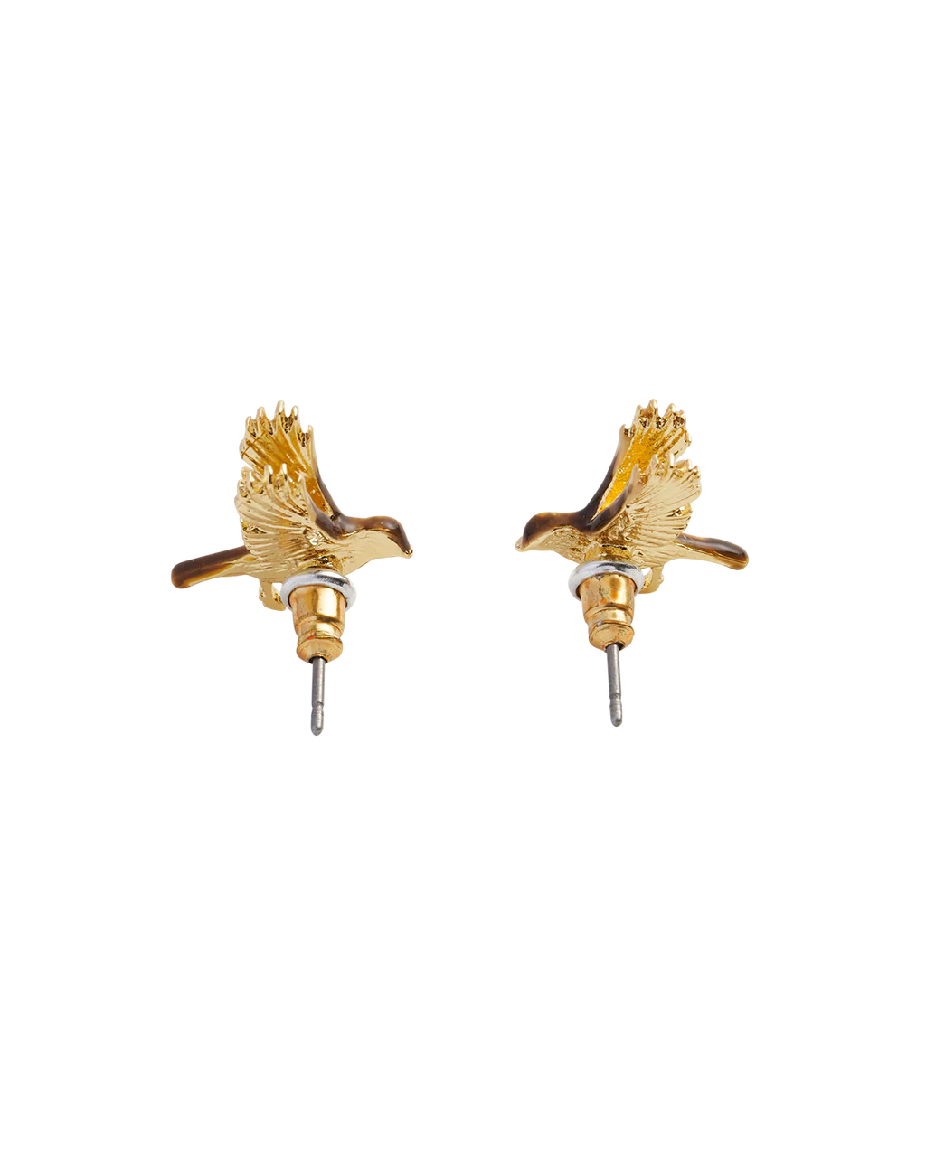 Enamel Flying Robin Earrings