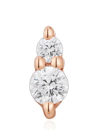 Prim - White Diamond 14K Rose Gold