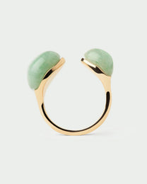 Green Aventurine Gravity Ring