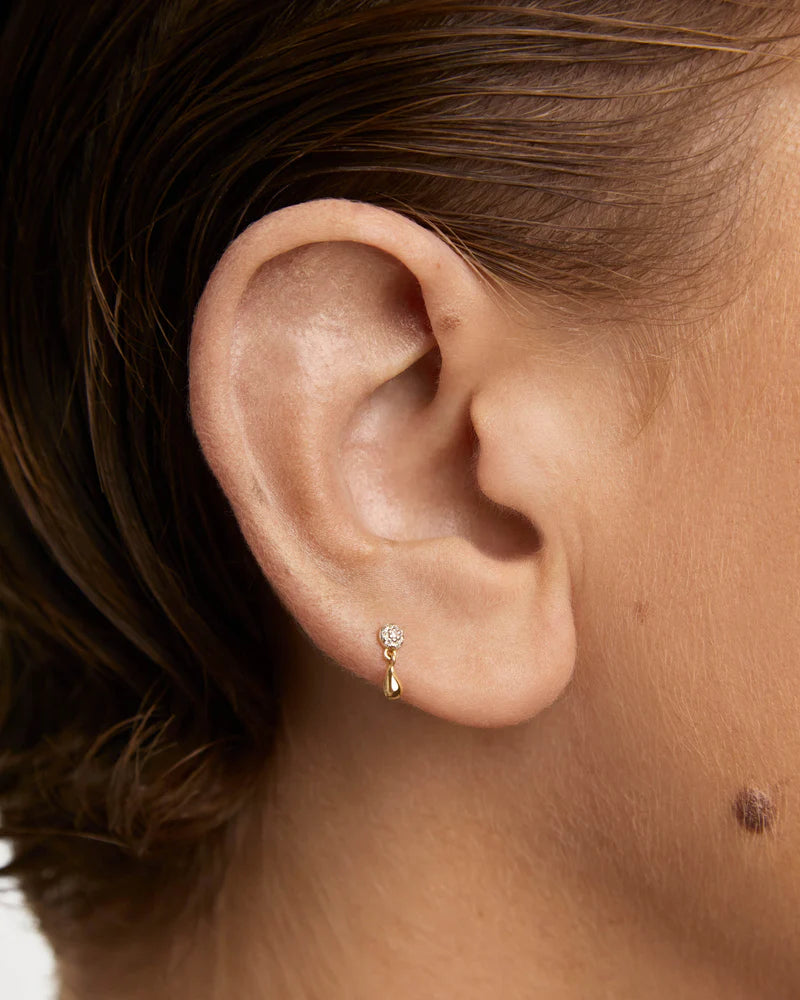 Diamonds and gold Noe single earring