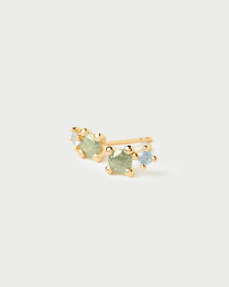 Moss stud earrings