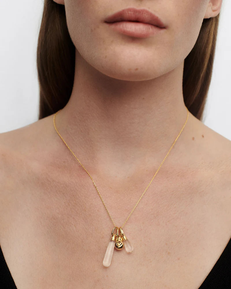 Rock crystal large Drop pendant