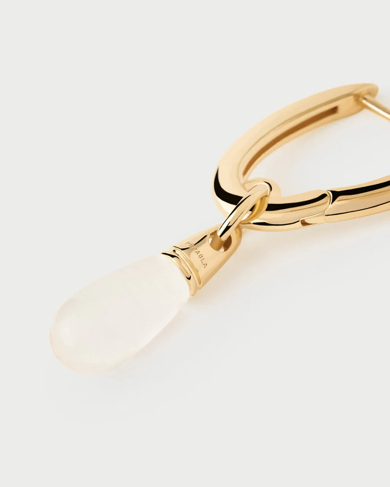 Rock crystal Jupiter single hoop