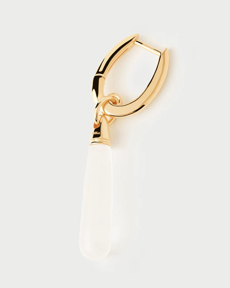 Rock crystal large Jupiter single hoop