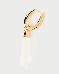 Rock crystal large Jupiter single hoop