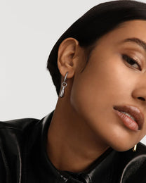 Jupiter Silver Single Hoop