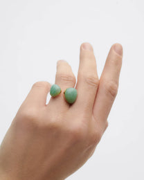 Green Aventurine Gravity Ring