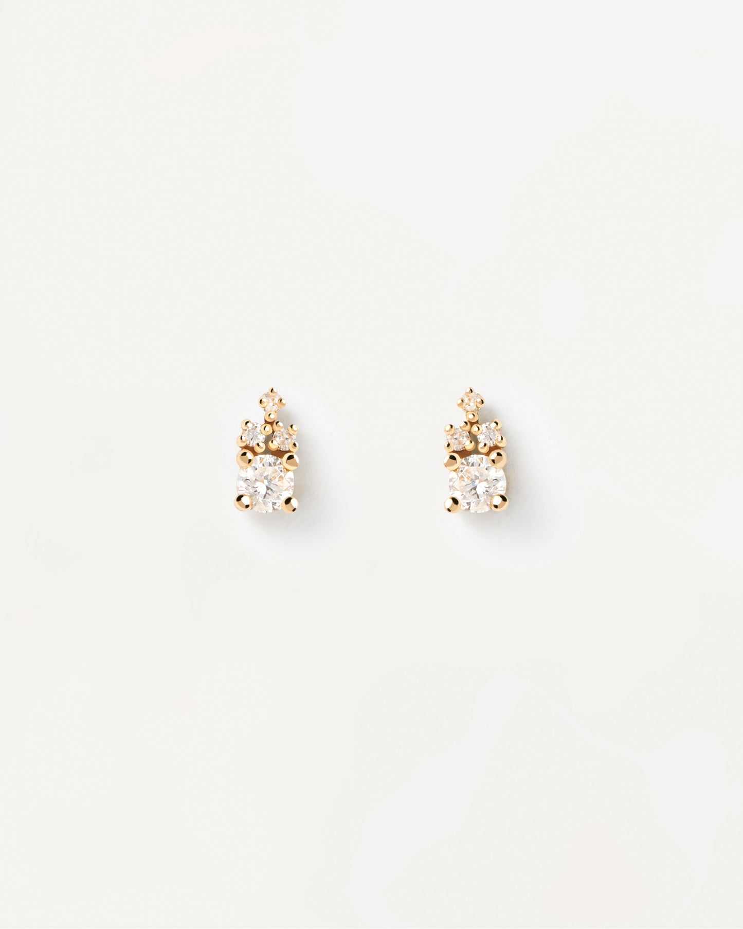 18k Solid Yellow Gold and Diamond Chelsea Single Earring