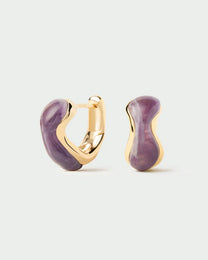 Amethyst Musa hoops