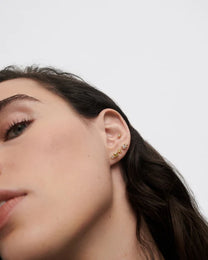 Moss stud earrings