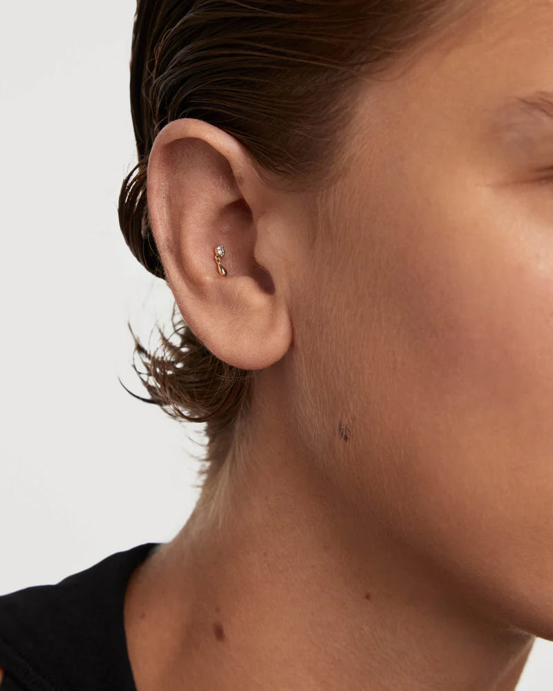 Diamonds and gold Noe single earring