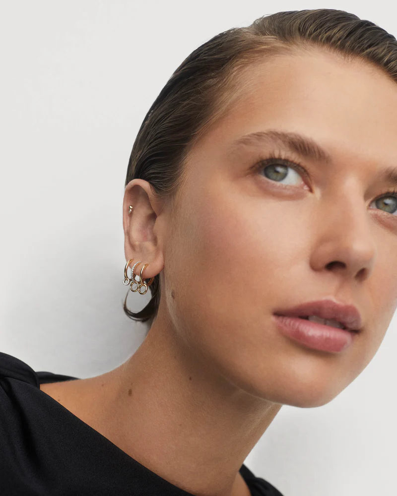 Diamonds and gold Noe single earring