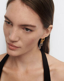 Rock crystal Jupiter single hoop